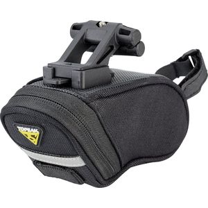 TOPEAK Uniseks Aero Wedge Pack Quickclick zadeltas met bevestiging, zwart, maat Micro EU