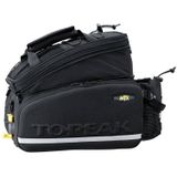 Topeak MTX TurnkBag DX Fietstas voor volwassenen, uniseks, met drinkflessenhouder, zwart, 36 x 25 x 21,5-29 cm