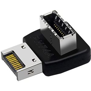 TsoLay Computer moederbord type E USB 3.1 Type-E interface 90 graden besturing voorzijde type C Geïnstalleerde adapter (PH74A)