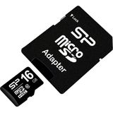 Silicon Power 16GB MicroSDHC Class10 UHS-1 incl. SD-adapter Zwart