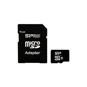 Silicon Power Micro SDHC incl. SD Adapter 16GB Class 10
