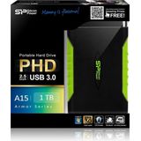 Silicon Power Armor A15 1TB externe harde schijf Zwart