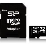 Silicon Power 16GB MicroSDHC Class10 UHS-1 incl. SD-adapter Zwart