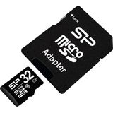 Silicon Power 16GB MicroSDHC Class10 UHS-1 incl. SD-adapter Zwart
