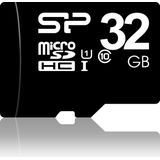 Silicon Power 16GB MicroSDHC Class10 UHS-1 incl. SD-adapter Zwart