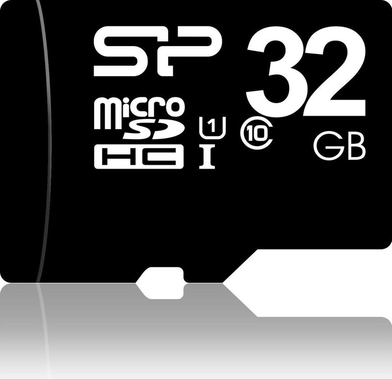 Silicon Power 16GB MicroSDHC Class10 UHS-1 incl. SD-adapter Zwart