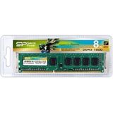 SILICON POWER DDR3 UDIMM RAM-geheugen 1600 MHz CL11 1.5V 8 GB (SP008GBLTU160N02) Groen
