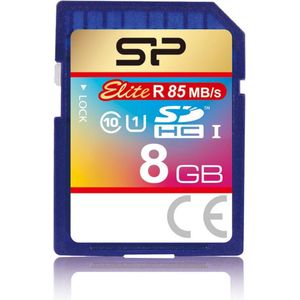 Silicon Power - Elite UHS-I - Geheugenkaart - Blauw - 8GB