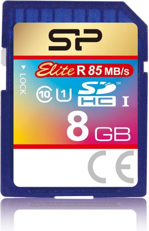 Silicon Power - Elite UHS-I - Geheugenkaart - Blauw - 8GB