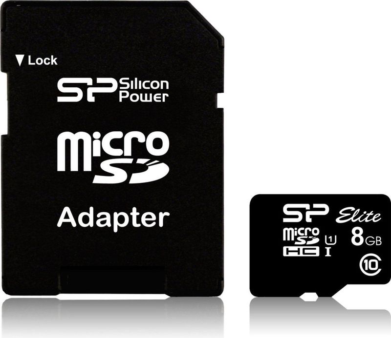 Silicon Power Elite 8GB microSDHC UHS-I Klasse 10