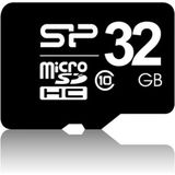 Silicon Power 32GB Elite MicroSDHC Class10 UHS-1 tot 85Mb/s incl. SD-adapter Zwart