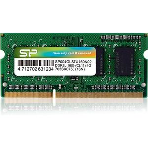 Silicon Power SP004GLSTU160N02 geheugenmodule 4 GB 1 x 4 GB DDR3L 1600 MHz