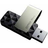 Silicon Power 64GB Blaze B30 USB 3.1 draaibare flashdrive Zwart
