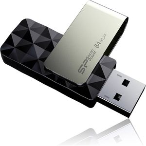 Silicon Power 64GB Blaze B30 USB 3.1 draaibare flashdrive Zwart