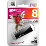 Silicon Power - Ultima U05 - USB-stick - Zwart - 8 GB
