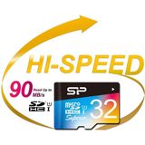 Silicon Power 32GB Superior MicroSDHC Class10 UHS-1 R90/W45Mb/s incl. SD-adapter Zwart