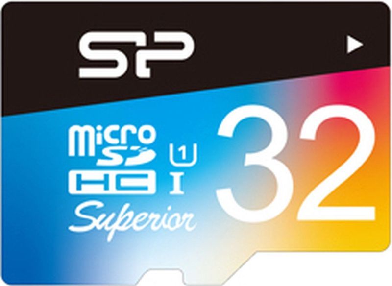 Silicon Power 32GB Superior MicroSDHC Class10 UHS-1 R90/W45Mb/s incl. SD-adapter Zwart