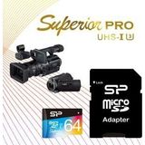 Silicon Power SP064GBSTXDU3V20SP Superior Pro, 64 GB, MicroSDXC, Class 10, UHS-III, 90 MB/s, 80 MB/s