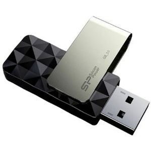 USB stick Silicon Power Blaze B30 Zwart Zwart/Zilverkleurig 256 GB