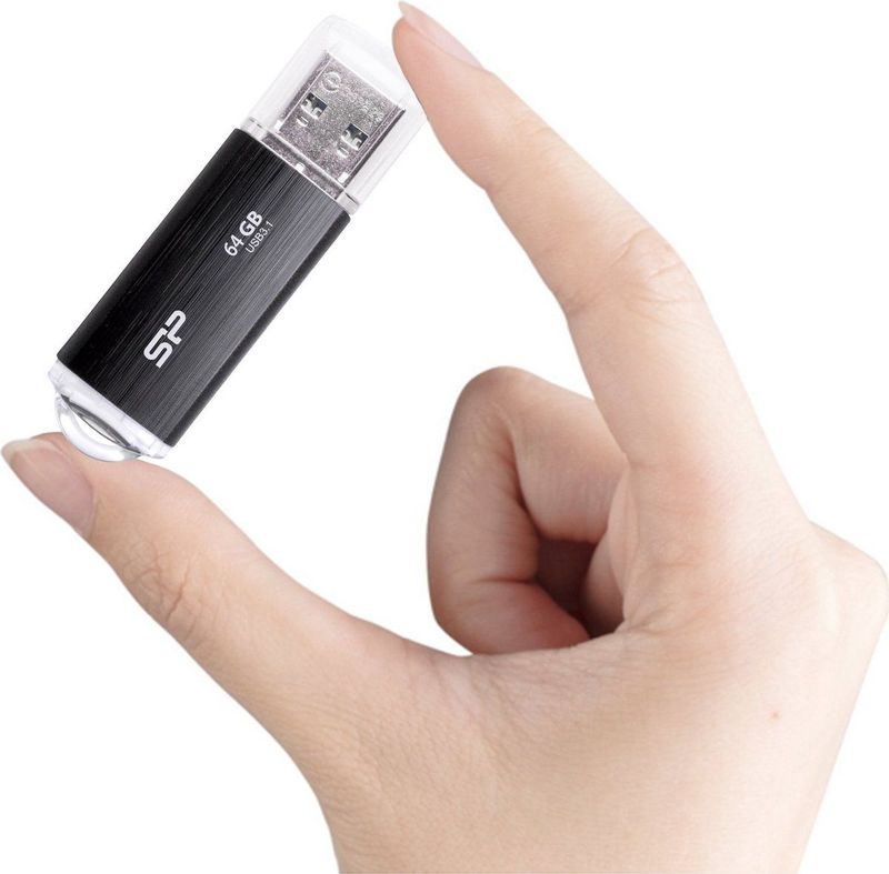 Silicon Power 64GB Blaze B02 USB 3.0 flashdrive Zwart