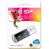 Silicon Power - U02 Ultima - USB Pendrive - Zwart - 4GB