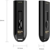 Silicon Power - Blaze B21 - USB Flash Drive - 64 GB - Zwart