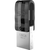 Silicon Power - C31 Dual USB - USB-A / USB-C - 128GB - Zwart