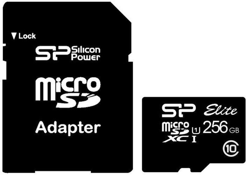 Silicon Power Micro SD Memory Card - 256GB - Incl. Adapter