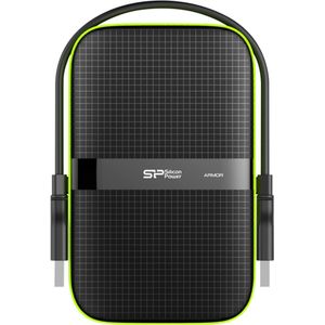 Silicon Power - Armor A60 - Externe Harde Schijf - Zwart - Groen - 5TB