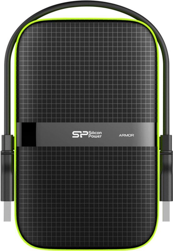 Silicon Power - Armor A60 - Externe Harde Schijf - Zwart - Groen - 5TB