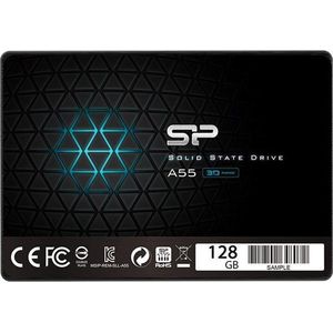 Silicon Power SP128GBSS3A55S25 Ace A55 SSD, 128GB, 7mm 2.5inch, SATA3, 3D NAND, SLC Cache
