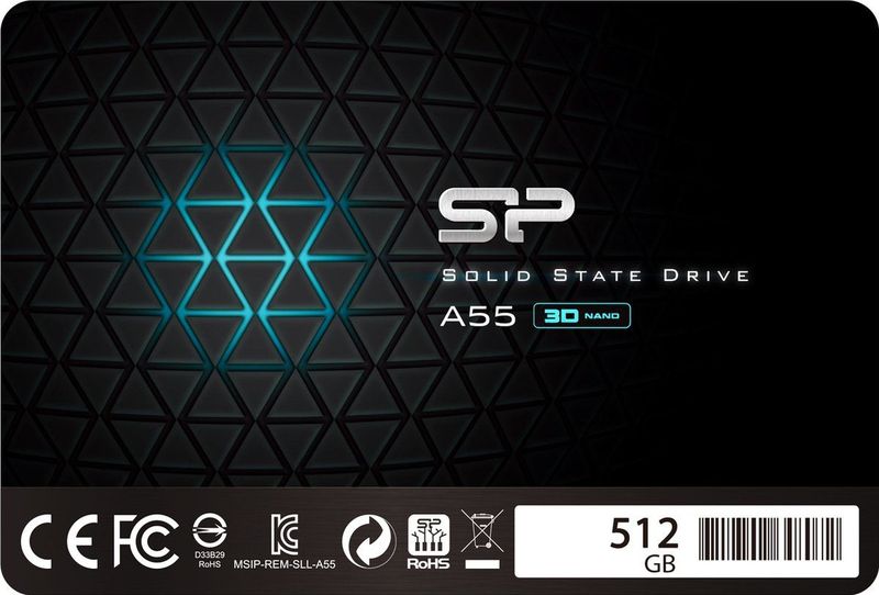 Silicon Power Ace A55 512GB 3D NAND SSD , max R/W 560/530 MB/s