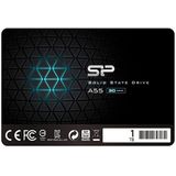 Silicon Power -1TB SSD 3D NAND A55 SLC Cache Performance Boost SATA III 6,3 cm 7mm (0.28"") Interne Solid State Drive, Zwart