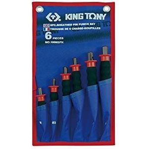 KING TONY 1006GPN Legering Staal Schede Pin Punch Set, 6 Stuks