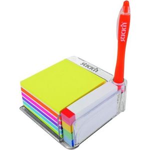 Stick'n Bureauhouder Memokubus - Sticky Notes - 76 x 76 mm - 400 Memoblaadjes - 380 Index Tabs