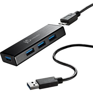 j5create JUH340 USB 3.2 Gen 1 (3.1 Gen 1) Micro-B 5000 Mbit/s Zwart