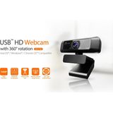 j5create JVCU100-N USB HD Webcam met 360° Rotatie
