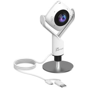 j5create JVCU360-N 360° All Around Webcam - HD Video - Plug and Play