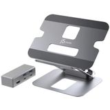 j5create - Multi-Angle 4K Docking Stand - Aluminium - Verstelbaar - Opvouwbaar