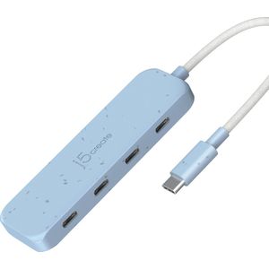 j5create Eco-Friendly USB-C naar 4-poorts Type- C Gen 2-Hub