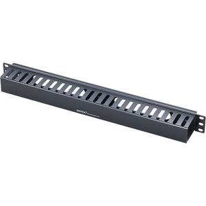 DINTEK - Panel cable management - 1U - front - 19"" rack/patchkast - 2304-01003
