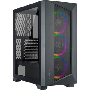 Linkworld Octane 460A GAMING Black SPCC 3xARGB ventilator (E-ATX), PC-behuizing, Zwart