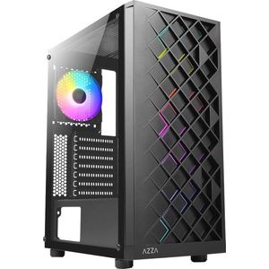 Azza - Spectra RGB - Midi Tower Case - Zwart - Stijlvolle PC-behuizing