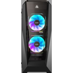Azza - Chroma 410B - PC-behuizing - Zwart - Midi Tower met RGB-verlichting