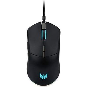 Predator Mouse Cestus 330, gaming-muis, ergonomisch design, tot 16000 dpi, 5 niveaus DPI Shift Setting, 7 programmeerbare toetsen, 400 IPS, versnelling 40 g, polling rate 1 ms/1000 Hz, kabel 1,8 m