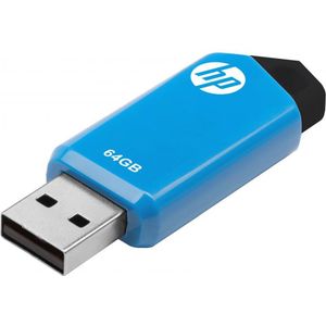 HP - v150w - USB-stick - Blauw - 64 GB - Metalen Behuizing