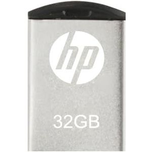 HP v222w USB 2.0 Flash Drive, Mini Sized Metal Design - 32GB