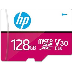 HP mxV30 128GB microSDXC Memory Card + SD Adaptor, 100MB/s Read Speed, 85MB/s Write Speed, Class 10 UHS-I, U3, V30 for 4K Video