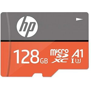 HP mxA1 microSDXC geheugenkaart 128 GB + SD-adapter 100 MB/s lezen, 85 MB/s schrijven, klasse 10 UHS-I, U3, A1 App Performance voor 4K video