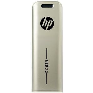 HP X796w USB-stick 3.1, 256 GB, push-and-pull-design, metallic afwerking